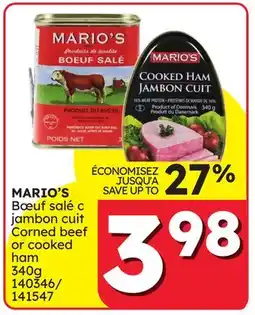 Rossy MARIO'S Corned beef or cooked ham offer