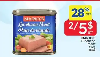 Rossy MARIO'S Luncheon meat offer