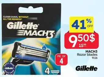 Rossy GILLETTE MACH3 Razor blades offer