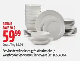 Canadian Tire Service de vaisselle en grès Westbrooke CANVAS offer