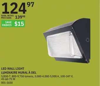 BMR LED WALL LIGHT offer