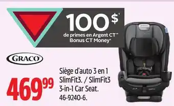 Canadian Tire Siège d'auto 3en1 SlimFit3 Graco offer