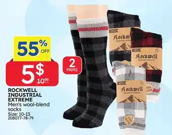 Rossy ROCKWELL INDUSTRIAL EXTREME Men's wool-blend socks offer