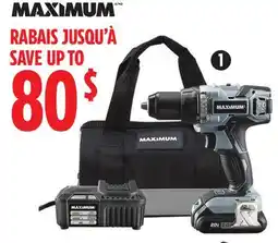 Canadian Tire Perceuse de 20 V, 1/2 po avec batterie, chargeur et étui MAXIMUM offer