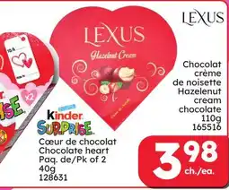 Rossy LEXUS Hazelenut cream chocolate offer