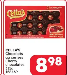 Rossy CELLA'S Chocolats Cherry chocolates offer