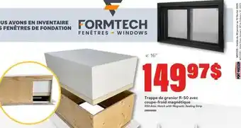 Matériaux Pont Masson R50 Attic Hatch with Magnetic Sealing Strip offer