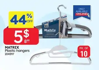 Rossy MATRIX Plastic hangers offer