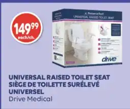 Wellwise by Shoppers SIÈGE DE TOILETTE SURÉLEVÉ UNIVERSEL Drive Medical offer