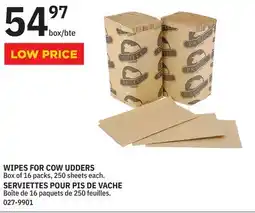 BMR WIPES FOR COW UDDERS offer