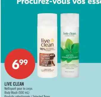 Pharmaprix LIVE CLEAN Body Wash (500 mL) offer