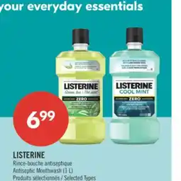 Pharmaprix LISTERINE Antiseptic Mouthwash (1L) offer