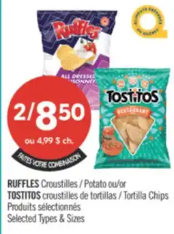 Pharmaprix RUFFLES Potato or TOSTITOS offer