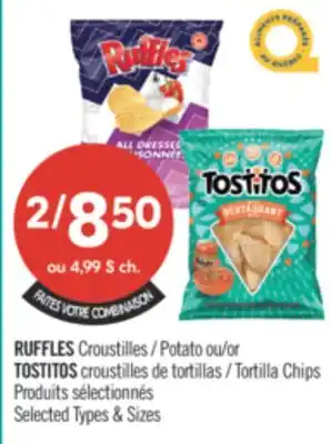 Pharmaprix RUFFLES Potato or TOSTITOS offer