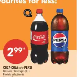 Pharmaprix COCA-COLA or PEPSI Beverages offer