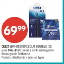 Pharmaprix CREST 3D WHITESTRIPS (2l)or ORAL-B iO2 Rechargeable Toothbrush offer