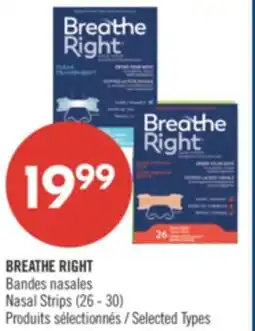 Pharmaprix BREATHE RIGHT Nasal Strips (26 - 30) offer