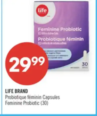 Pharmaprix LIFE BRAND Feminine Probiotic offer