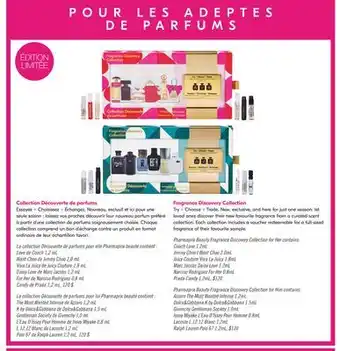 Pharmaprix Fragrance Discovery Collection offer