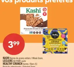 Pharmaprix KASHI Whole Grain, LECLERC GO PURE or HEALTHY CRUNCH Bars (5) offer