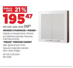 BMR ARMOIRE À PHARMACIE MIRAGE offer