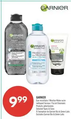 Pharmaprix GARNIER Micellar water or Facial Cleansers offer