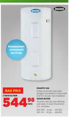 BMR CHAUFFE-EAU offer