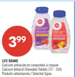 Pharmaprix LIFE BRAND Calcium offer