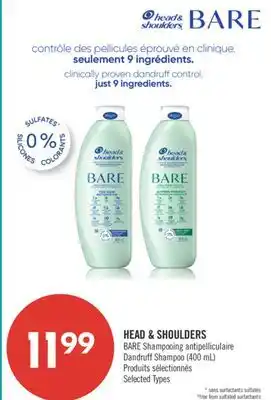 Pharmaprix HEAD & SHOULDERS BARE Dandruff Shampoo offer