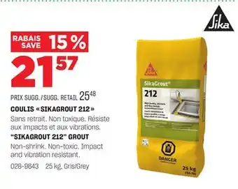 BMR COULIS SIKAGROUT 212 offer