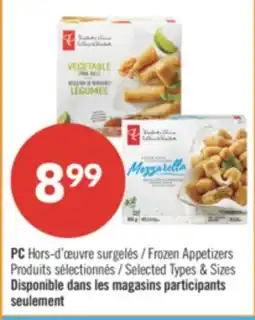 Pharmaprix PC Frozen Appetizers offer