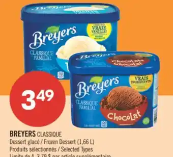 Pharmaprix BREYERS Frozen Dessert offer