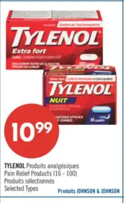 Pharmaprix TYLENOL Pain Relief Products offer