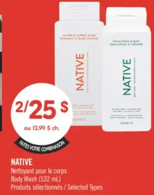 Pharmaprix NATIVE Body Wash offer