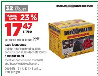 BMR SACS À ORDURES offer