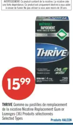 Pharmaprix THRIVE Replacement Gum or Lozenges (36) s offer