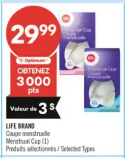 Pharmaprix LIFE BRAND Menstrual Cup offer