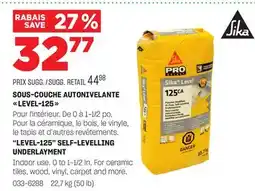 BMR SOUS-COUCHE AUTONIVELANTE LEVEL-125 offer