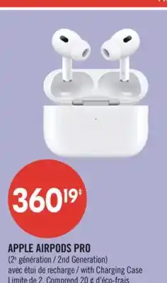 Pharmaprix APPLE AIRPODS PRO with Charging Case offer