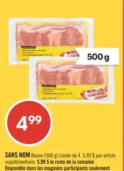 Pharmaprix NO NAME Bacon offer