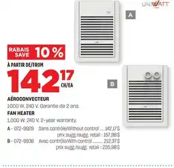 BMR AÉROCONVECTEUR offer