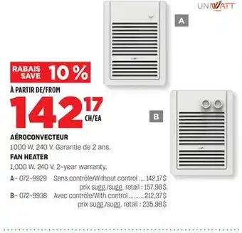 BMR AÉROCONVECTEUR offer