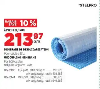 BMR MEMBRANE DE DÉSOLIDARISATION offer