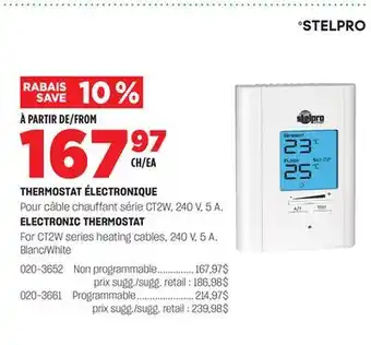 BMR THERMOSTAT ÉLECTRONIQUE offer