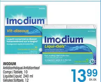 Uniprix IMODIUM Antidiarrhéique/Antidiarrheal, Gélules/Softgels offer