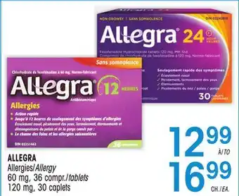 Uniprix ALLEGRA Allergies/Allergy 60 mg, 120 mg offer