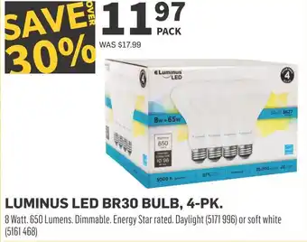 Co-op Luminus led br30 bulb offer