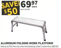 Co-op Aluminum folding work platform offer