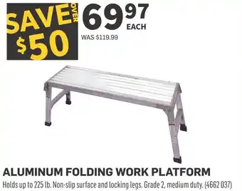 Co-op Aluminum folding work platform offer