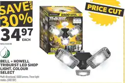 Co-op Bell + howell triburst led shop light, colour select offer